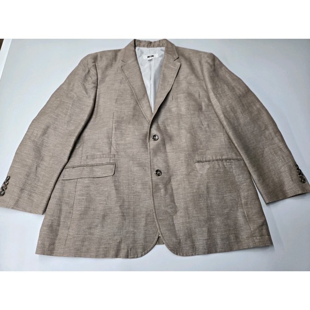 Joseph Abboud Linen Blend Blazer Tan Size XXL